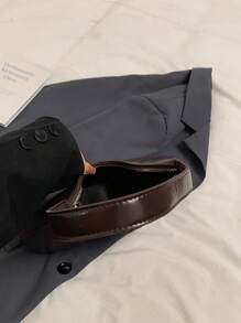 Bolso bandolera en forma de media luna estilo coreano lacado de nicho, bolso de hombro de señora, bolso de mano, bolso de moda para llevar debajo del brazo