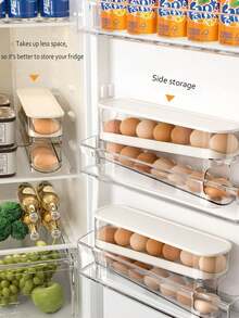 1pc Portable Egg Storage Box, For Easter Day, Egg Storage Trays - White - View 5