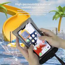 Wasserdichte Handytasche mit hochempfindlichem Touchscreen, Luftpolster, wasserdichter Versiegelung, geeignet zum Schwimmen, für Unterwasserfotografie und Rafting