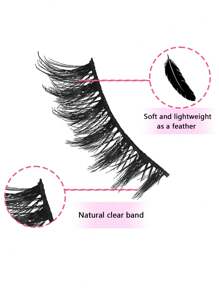 10 pares de pestañas postizas naturales y esponjosas de visón 3D, set de maquillaje con extensión de pestañas de visón, pestañas cortas