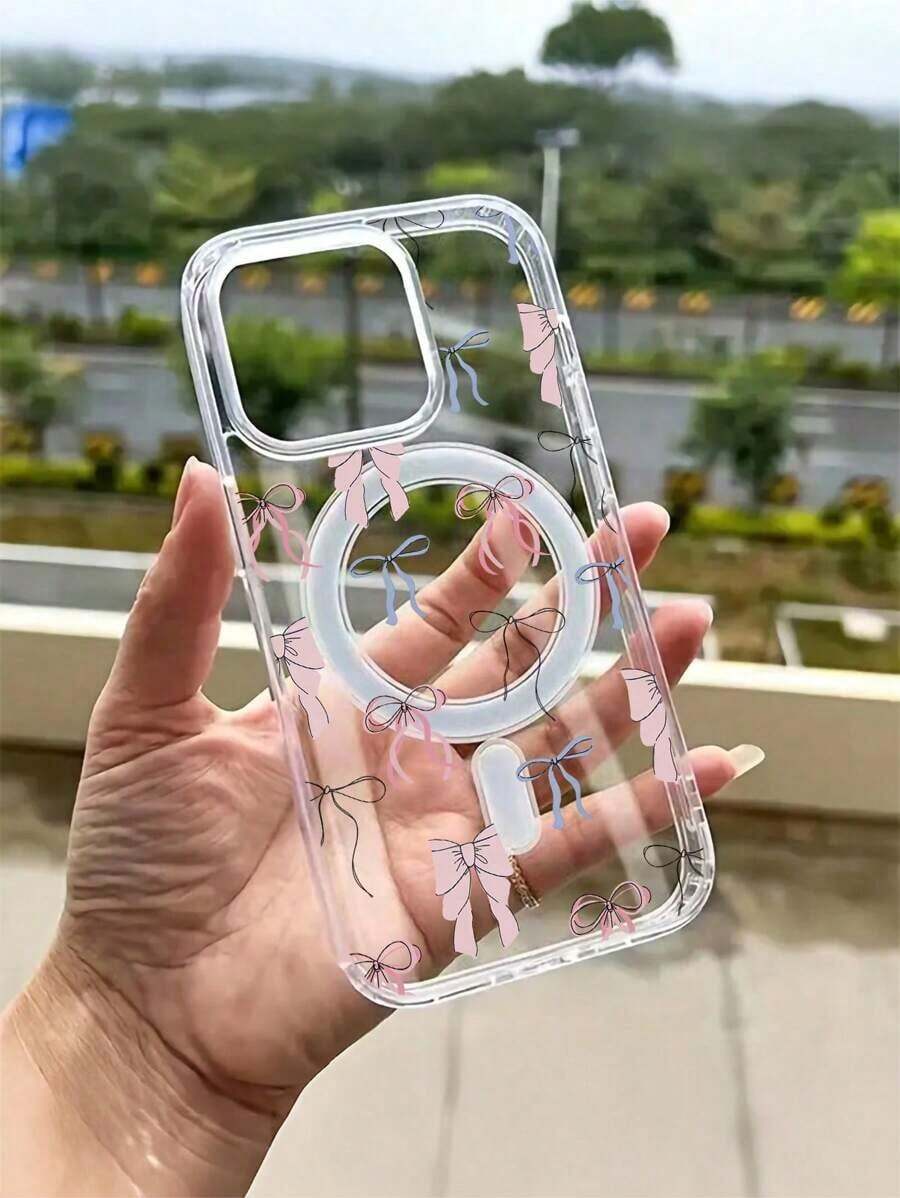 Funda para teléfono (1 unidad) Nueva funda rígida magnética de lujo para phone 16, 15 Pro, 14, 13, 12, 11 Pro, X y S22/S22 Plus/S22 Ultra/S23/S23 Plus/S23 Ultra/S24/S24 Plus/S24 Ultra - transparente - Ver 1