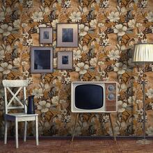 European Self-Adhesive Textured Wallpaper Living Room Bedroom Tropical Plants Background Wall Decoration Waterproof Wear-Resistant Wall Stickers, Vintage Bohemian Style, Peel And Stick Wallpaper Stickers, Vintage Wallpaper Easy To Peel Used For Nightstands Chests Of Drawers Cabinets Renters, Home Multipurpose Wall Paper Room Decor Kitchen Living Room Decor - Multicolor - View 6