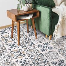 10pcs Bohemian Style Printed Floor Stickers, Self-Adhesive Waterproof Anti-Slip Wear-Resistant Peel And Stick Removable, Can Be Used For Living Room Bedroom Decor Kitchen And Bathroom Floor Wall Decor Landscaping, Cabinet Desktop Renovation Refurbishment, Available In Three Sizes: 5.91X5.91, 7.87X7.87, 11.81X11.81inch Home Decor Bathroom Decor Wall Paper Wallpapers Kitchen Accessories Kitchen Items Kitchen Decor Floor Tiles Flooring