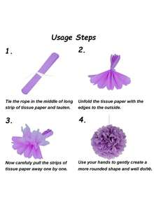 Juego de 10 pompones de papel de seda naranja para decoración de fiestas, bolas de flores de papel para decoración de fiestas de Acción de Gracias otoñales, fondo para fiestas de cumpleaños, ideal para Halloween, temporadas de cosecha, aniversarios, bodas y Navidad. - Multicolor - Ver 10