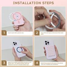 Supporto magnetico per telefono con ventosa, adatto per vari casi di telefono, compagno di tazza in silicone a ventosa a forma di polipo, stand adesivo per mani libere, rimovibile, selfie/video, adatto per tutti i telefoni, regalo per donne, ragazze, adolescenti