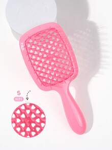 四件套美发造型梳套装 - 空心梳、顺发梳、粉色发圈、蓬松梳、卷发梳，干湿两用，不打结，返校必备，旅行必备，女士美发配件，梳子，梳子套装，边缘梳，梳子套装，梳子，迷你梳，顺发梳，护发产品，美发工具，美发配件，护发，卷发梳，发型师，美发造型工具，旅行必备，发型，护发