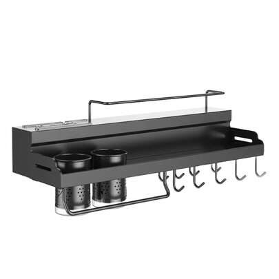 Well Home Schwarzes Hängeregal aus Stahl, 50 x 19,5 x 10 cm. Kostenloser Versand innerhalb von 24/72 Stunden.