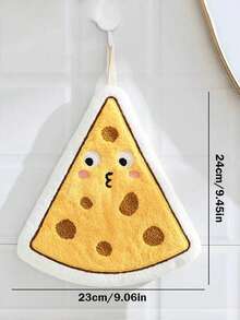 1条挂式厨房吸水手巾，卡通动物图案/多种颜色可选；1条北欧风加厚珊瑚绒手巾，挂式，圆角设计，三层加厚速干毛巾工艺；吸水速干厨房抹布；适合作为中国新年乔迁礼物、日常家居用品、浴室装饰、秋季装饰、开学季礼物、洗碗巾、厨房毛巾。 - 彩色 - 查看 8