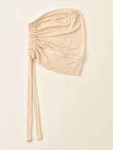 1pc Women Plain Color Earhole Hijab Cap, Lightweight Elastic Tied Headband Hijab Accessories, Hijab Cap, White Scarf, Head Scarf, Turban Scarf, Fashionable Minimalist Breathable Can Wear Headphones Small Cap Scarf For Women, Suitable For Daily Use Or As A Gift For Family And Friends - Multicolor - View 19