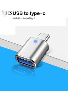 Reletech 1/3 Type-C 转接器 OTG USB 转 Type-C 手机平板 C 口转接器 U 盘车载转换器， - 銀色 - 查看 9