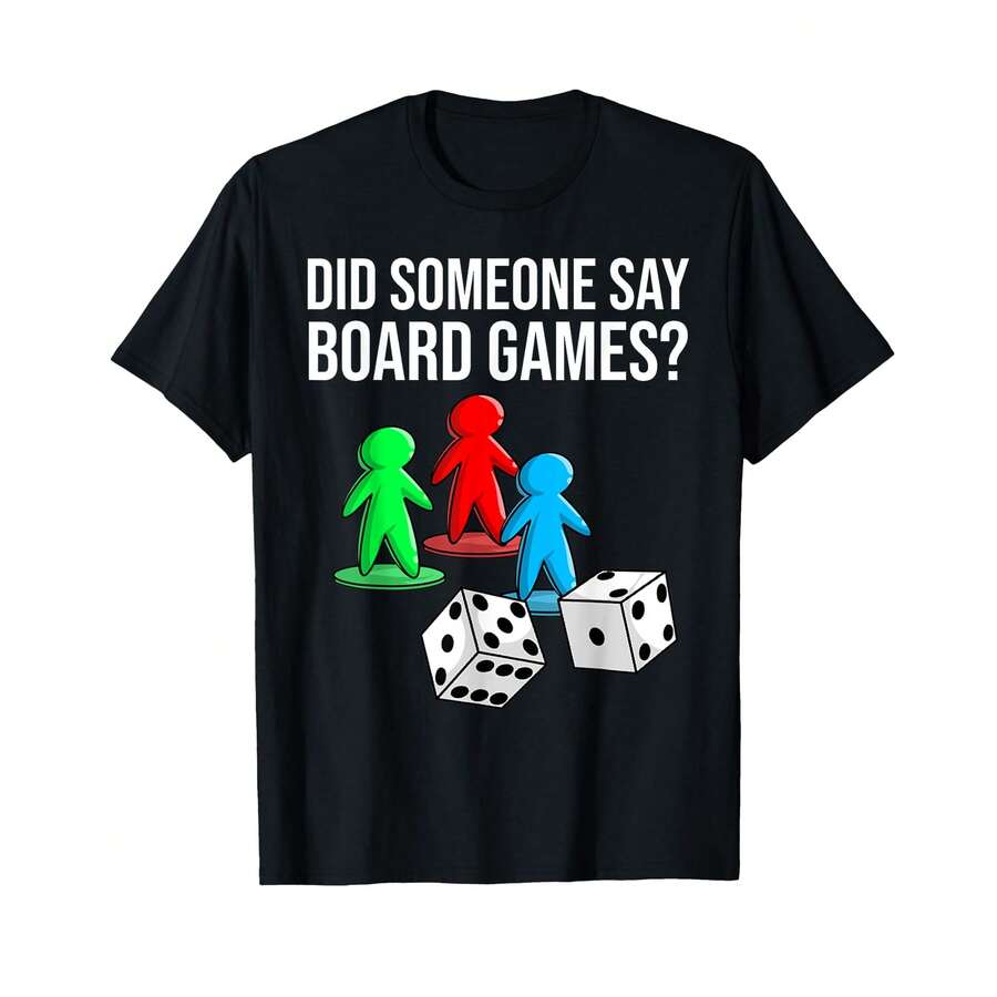 Camiseta de regalo divertida de juego de mesa para hombres, mujeres, amantes de los juegos de cartas y jugadores; Regalos únicos VE - Negro - Ver 1