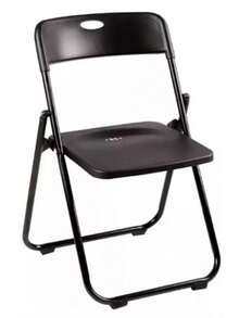 Silla plegable negra Adir 12134 | Resistente, ligera y fácil de guardar - Negro - Ver 4