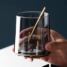1pc Colorful Minimalist Glass Cup Set, Household Wash Basin Ins Style Drinking Cup,Beverage/Whiskey Glasses For Summer