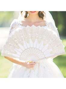 1/2/5pcs Elegant Bohemian Style Fabric Fan With Floral Pattern - Perfect For Weddings, Decorations, Parties, And Gifts | Elegant Design For Special Occasions Like Thanksgiving, Mother'S Day, Father'S Day, And Graduation Events, Wedding Decorations