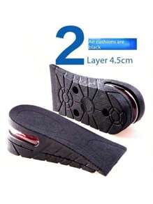 1 Pair Of Multi-Layer Removable Invisible Height Increase Insoles, Adjustable Shock Absorbing Unisex Shoe Inserts