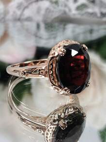 1pc Fashionable Luxurious Rose Gold Plated Ring, The Symbol Of Eternal Love, Perfect Birthday, Christmas, Anniversary Gift For Women