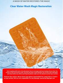 1 buc 24 ventuză silicon suport de depozitare, reutilizabil gresie prindere ventuză adeziv covoraș suport telefon