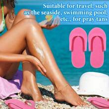 1/5/10pcs Foldable EVA Bathroom Anti-Skid And Odor Proof Flip Flops, Summer Travel Hotel Portable Flip Flops, Hot Spring Foot Massage Slippers Foam Flip Flops Anti-Skid Slippers, Flip Flops Multi Color Foldable Foot Massage Slippers Are Suitable For Guests' Salon Spa Hotels, Summer Hotel Travel Portable Flip Flops Back To School