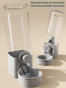 No Electricity Required! 520ml Capacity Hanging Pet Cage Water Feeder, Automatic Refilling Bowl For Cats, Dogs, Rabbits, Hamsters, Leak & Splash Proof Design - Multicolor - View 8