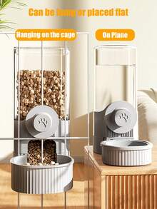 No Electricity Required! 520ml Capacity Hanging Pet Cage Water Feeder, Automatic Refilling Bowl For Cats, Dogs, Rabbits, Hamsters, Leak & Splash Proof Design - Multicolor - View 10