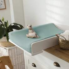 1pc Baby Nursery Changing Pad Cover, Removable Muslin Diaper Changing Pad Covers