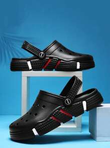 1 Paar atmungsaktive, rutschfeste Herren Sandalen, Neuestes Design 2025, Straßenmode Stil, Lässig Outdoor Strandlatschen, bequem und weich für den täglichen Gebrauch drinnen