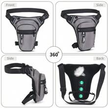 Motorcycle Leg Protector Bag, Waterproof Thigh Pouch, Men's Leg Bag, Men's Waist Bag, Women's Outdoor Thigh Bag, Motorcycle Riding Sling Bag With Detachable Leg Strap, Suitable For Hiking, Cycling, Fishing, And Travel