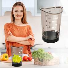 1 Máy thái và cắt rau củ đa năng có cốc đựng - Thép không gỉ bền, Máy cắt rau củ bằng tay cho nhà bếp, bao gồm máy thái hạt lựu - Hoàn hảo cho Giáng sinh, Phục sinh, Lễ tạ ơn - Máy thái và cắt rau củ - màu đen - Xem 3