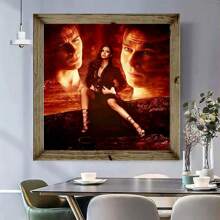 Dipinto artigianale con diamanti 5D, immagine completa del film sui vampiri, cartellone dipinto con diamanti, arte manuale da ricamo per decorazione domestica