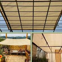 1 pieza Toldo de sombra para exteriores, Toldo de sol de 4 esquinas con protección UV, Lona impermeable para lluvia para exteriores, Refugio de lona impermeable para el sol para jardín, piscina, campamento