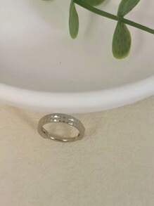 1pc Stainless Steel Carved Flower Nose Ring, Suitable For Women