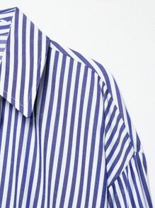 Tenue de remise des diplômes d'été DEEKA - chemisier rayé ample et décontracté à mélanger et à assortir & chemise en mousseline