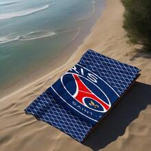 Toalla de playa FC - Esterilla de playa de poliéster ultra suave y de secado rápido con diseño a cuadros, perfecta para nadar, tomar el sol, viajar y acampar, accesorios de playa | Patrón de cuadros | Tela duradera, artículos esenciales para la playa