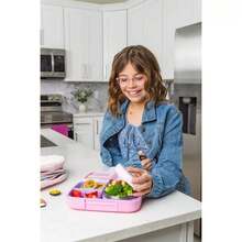Ello 45.27oz Benni Polypropylene Food Storage Container - Pink - View 2