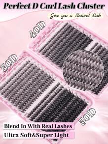 640pcs Curl D Lashes Cartoon Eyelash Extension Kit, Including 30D 40D 50D 8-16mm DIY Personalized False Eyelashes, 3D False Lashes Russian Curly Eyelashes Drama Messy Mink Lashes, For Drama, Daily Makeup, Cosplay, Full Face And Everyday Wear, Portable For Daily Use Or Outings Lash Clusters, Eyelash Clusters, Individual Eyelashes, Lashes, Fake Lashes