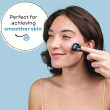 Derma Roller - 540 Microneedles For BEARD, HAIR & SKIN |   Microneedling Roller For Men And Women - For Face & Scalp Derma Stamp - FREE STORAGE CASE (Blue, 0.30mm) - 1 - 查看 6