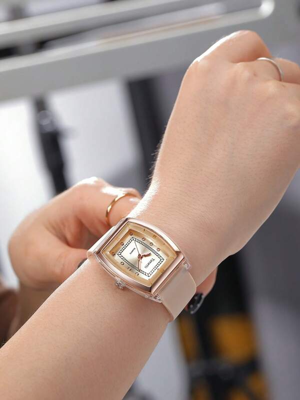 1pc Women's Minimalist Fashion Versatile Quartz Movement Watch, Suitable For Daily Wear