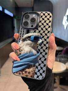Majestic Eagle Designed Phone Case, Islamic Traditional Pattern, Matte Finish Anti-Fall Camera Protective Phone Cover, Compatible With IPhone11, 12, 13, 14, 15, 16 Pro Max, X, XS, XR, 16e, 15 Plus, Galaxy A03, Galaxy Infinix, Honor X50i, Vivo, Redmi, OPPO, Realme