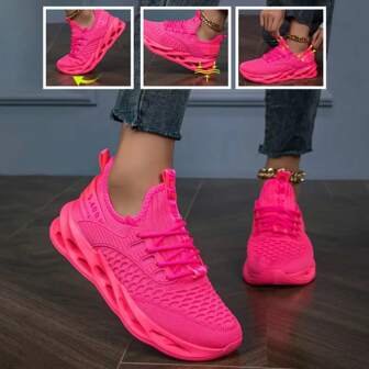 2025 New Women's Fashion Breathable Lightweight Casual Sports Shoes, Increase Height, Versatile, Patchwork Sports Sneakers