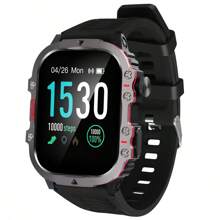 Eytlptoc 1.83 Inch Full Touch Smart Watch, For Men & Women, USB Charging, Wireless Calling & Message Reminder, Pedometer, Multiple Sport Modes Outdoor Fitness Watch, Exercise Tracking, Email Display, Activity Tracking, Positioning Navigation, Remote Camera/Music Control, Multi-APP Notification, Large Display, Compatible With Android & IOS