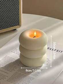 1/2/3Pcs Handmade Donut Candle, Holiday Decor, Creative Handicraft Gift, Aromatherapy Candle Ornament, Birthday Present, Cute Decoration, Photography Prop, Valentine's Day Gift, Mother's Day Gift, Creative Ornament, Shaped Candle, Home Decor, Dining Table Decor, Christmas Decoration