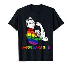 Gay Pride Flag Human Rights Unbreakable Btq Cool Bt Gift T-Shirt< QW Gifts For Boyfriend - Black - View 1