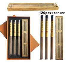 120/80pcs Aromatherapy Incense Sticks With Incense Holder Gift Box, Convenient Indoor Fragrance, Holiday Indoor Decor, Yoga & Meditation, Air Purifier, Suitable For Holidays, Birthday Parties, Christmas Decoration