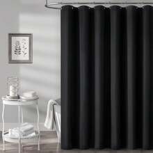 1pc Linen-Like Shower Curtain, 230g/M² Heavy Duty Washable Fabric Shower Curtain Set, Bathroom Hotel Bath Tub Thick Fabric Curtain, Valentines, Mother's Day, Wedding Holiday Home Decor, Includes 12 Metal Hooks Room Decor Bathroom Accessories Back To School - Multicolor - View 21