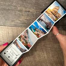 定制一个包含6张照片和文字的周年纪念戒指盒，作为他/她生日、周年纪念日、情人节、圣诞节的礼物，或者用个性化照片简单地说“我爱你”或“我想你”。定制饰品、定制工艺品、家居装饰 - 愛心 - 查看 7