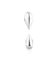 1 Paar metallische Fangzahn-Grillz, Punk Rock Hip Hop Zahnzubehör, einstellbare Kostümprobe für Partys, Festivals, Bühnenauftritte, unisex Geschenk mit Dentalkleber