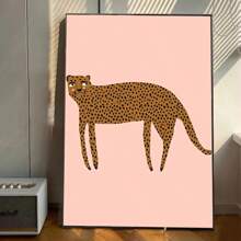 1pc Cute Rabbit Bird Geese Leopard Dog Poster Stickers Art Wall Murals Decor Game Room Decor Gifts Kawaii Painting Cat Cars Optional Frame ﻿