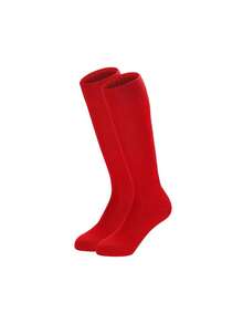 1 Pair Kids Anti-Slip Thickened Long Football Socks, Solid Color Long Sporty Socks For Basketball, Suitable For 2-12 Years Old, First Day Of School - Multicolor - View 14