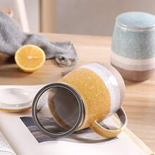 Tea Cup With Tea Strainer And Lid, 400 Ml Teapot, Ceramic Tea Cup And Coffee Mug, Suitable For Daily Use