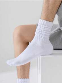 [20 Pares/15 Pares/10 Pares/5 Pares/3 Pares/1 Par] [Imprescindible para hombres deportistas] Calcetines deportivos clásicos para hombres | Transpirables y absorben el sudor | Alta elasticidad | Diseño de bloqueo de color a rayas | Múltiples colores disponibles | Oferta especial por tiempo limitado